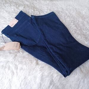 NYDJ Marilyn Straight Jeans Water Conscious Denim Dark Wash Size 14